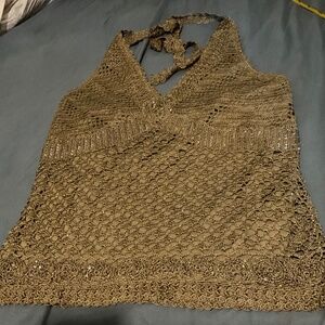 CROTCHED TANK TOP NEW .